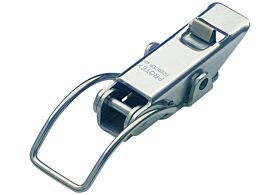 Spring Claw Toggle Latch with Safety Catch Light Duty Mild Steel Zinc Plate Passivate (Silver Blue)