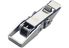 Non-Adjustable Toggle Latch with Safety Catch Light Duty Stainless Steel (Natural)