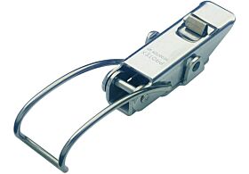 Spring Claw Toggle Latch with Safety Catch Light Duty Mild Steel Zinc Plate Passivate (Silver Blue)