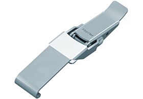 Non-Adjustable Latch Medium Duty Mild Steel Zinc Plate Passivate (Silver Blue)