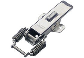Spring Claw Latch with Safety Catch Medium Duty Stainless Steel (Natural)
