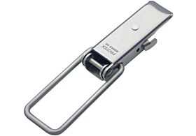 Non-Adjustable Latch with Safety Catch Medium Duty Stainless Steel (Natural)