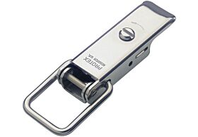 Non-Adjustable Latch with Safety Catch Medium Duty Stainless Steel type 316 (Natural)