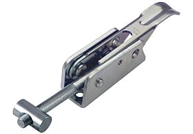 Adjustable Toggle Latch Heavy Duty Padlockable Mild Steel Zinc Plate Passivate (Silver Blue)