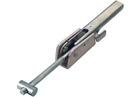 Adjustable Toggle Latch Safety Catch Heavy Duty Mild Steel Zinc Plate Pass (Silver Blue) Self Finish Base