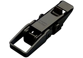 Non-Adjustable Toggle Latch with Safety Catch Light Duty Mild Steel Black