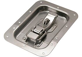 ProLatch in Recess Dish with Safety Catch & Padlockable Stainless Steel (Natural)