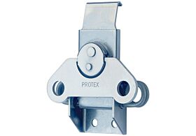 Rotary Turn Latch Spring Loaded Mild Steel Zinc Plate Passivate (Silver Blue)