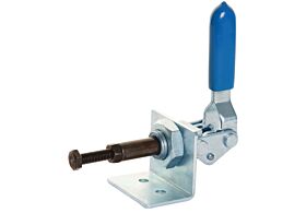 Toggle Clamp Plunger Action Mild Steel Zinc Plate Passivate (Silver Blue)