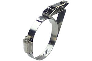 85-115mm Diameter High Torque Stainless Steel Quick Release Bandclamp with Safety Catch