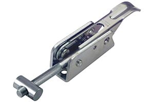 Adjustable Toggle Latch Heavy Duty Padlockable Mild Steel Zinc Plate Passivate (Silver Blue)