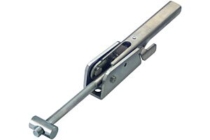 Adjustable Toggle Latch with Safety Catch Heavy Duty Mild Steel Zinc Plate Passivate (Silver Blue)