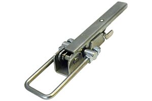 Adjustable Toggle Latch with Safety Catch Super Heavy Duty Mild Steel Zinc Plate Passivate (Silver Blue)