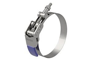 80-85mm Diameter High Strength Stainless Steel Quick Release  Superclamp Bandclamp (Natural)