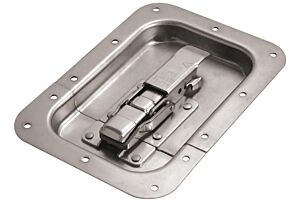 CatchBolt in Recess Dish with Safety Catch Stainless Steel (Natural)