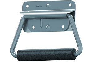 Spring Loaded Handle Mild Steel Zinc Plate Passivate (Silver Blue)
