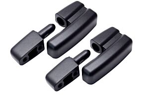 Hinge Lift Off, Type A Offset, (Pack of 2 Pairs) Zinc Alloy (Black)