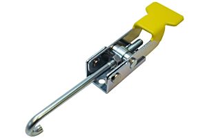 Draw Latch, Over Centre, Steel, Yellow Grip