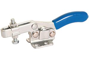 Toggle Clamp Horizontal Action Adjustable Bar Stainless Steel (Natural)