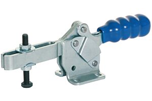 Toggle Clamp Horizontal Action Adjustable Bar Mild Steel Zinc Plate Passivate (Silver Blue)