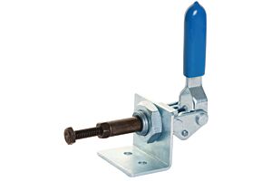 Toggle Clamp Plunger Action Mild Steel Zinc Plate Passivate (Silver Blue)