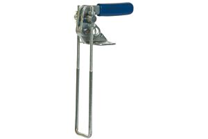 Toggle Clamp Vertical Draw Action Mild Steel Zinc Plate Passivate (Silver Blue) 90 Degree