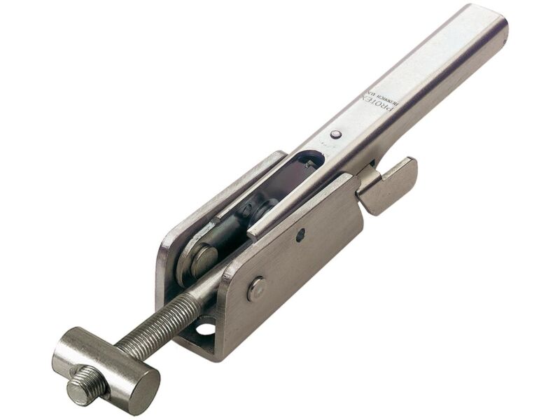 Adjustable Toggle Latch with Safety Catch Heavy Duty Stainless Steel  (Natural)